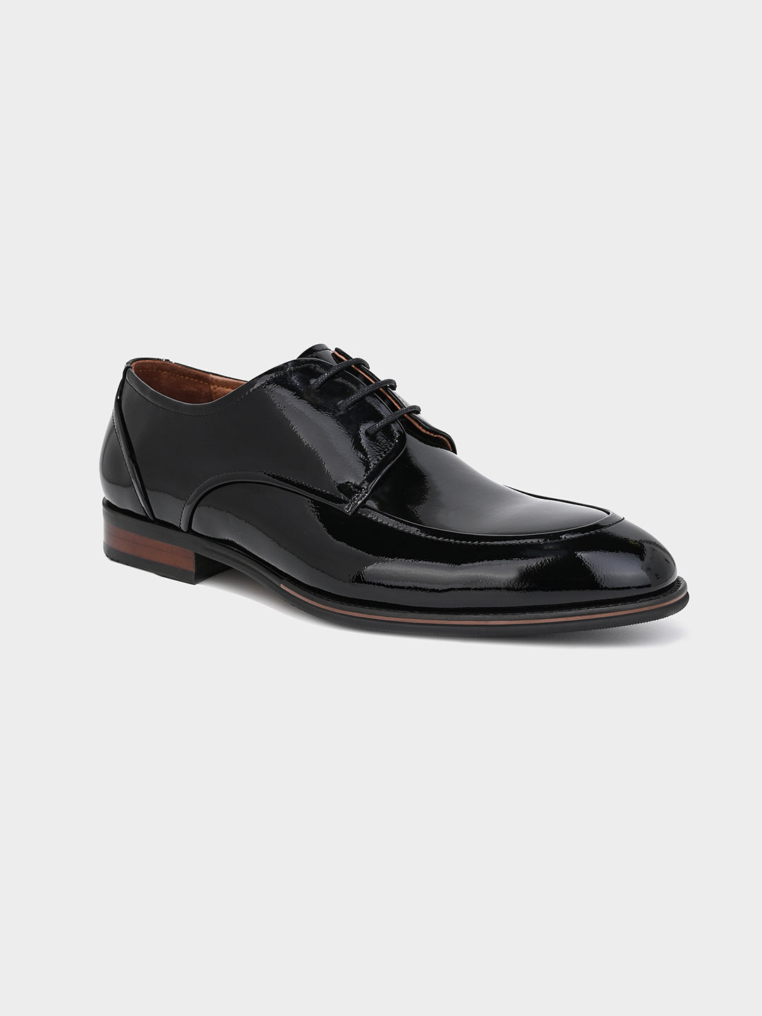 Black Patent Leather Derby Shoes