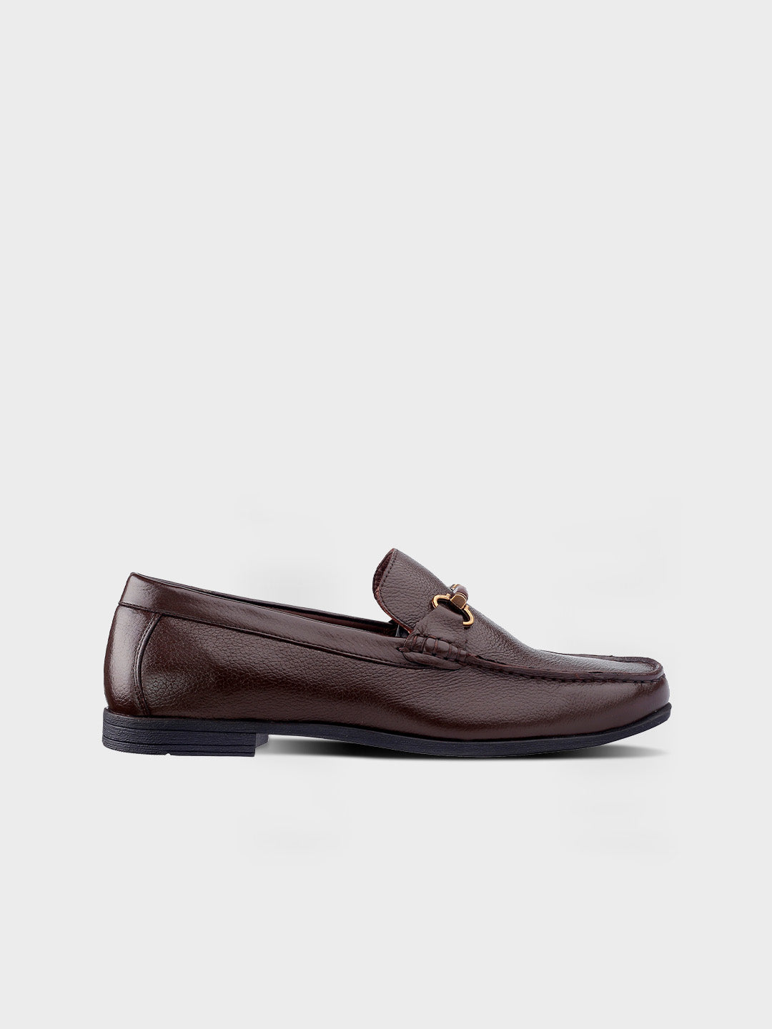 Brown Leather Slip-on Men's Loafer