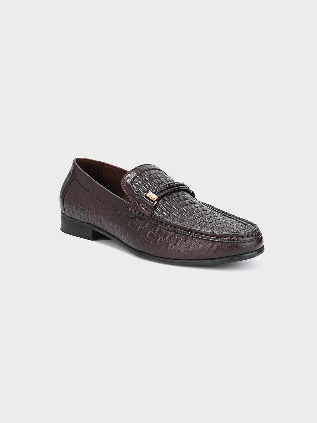 Men's Brown Leather Slip-On Loafers