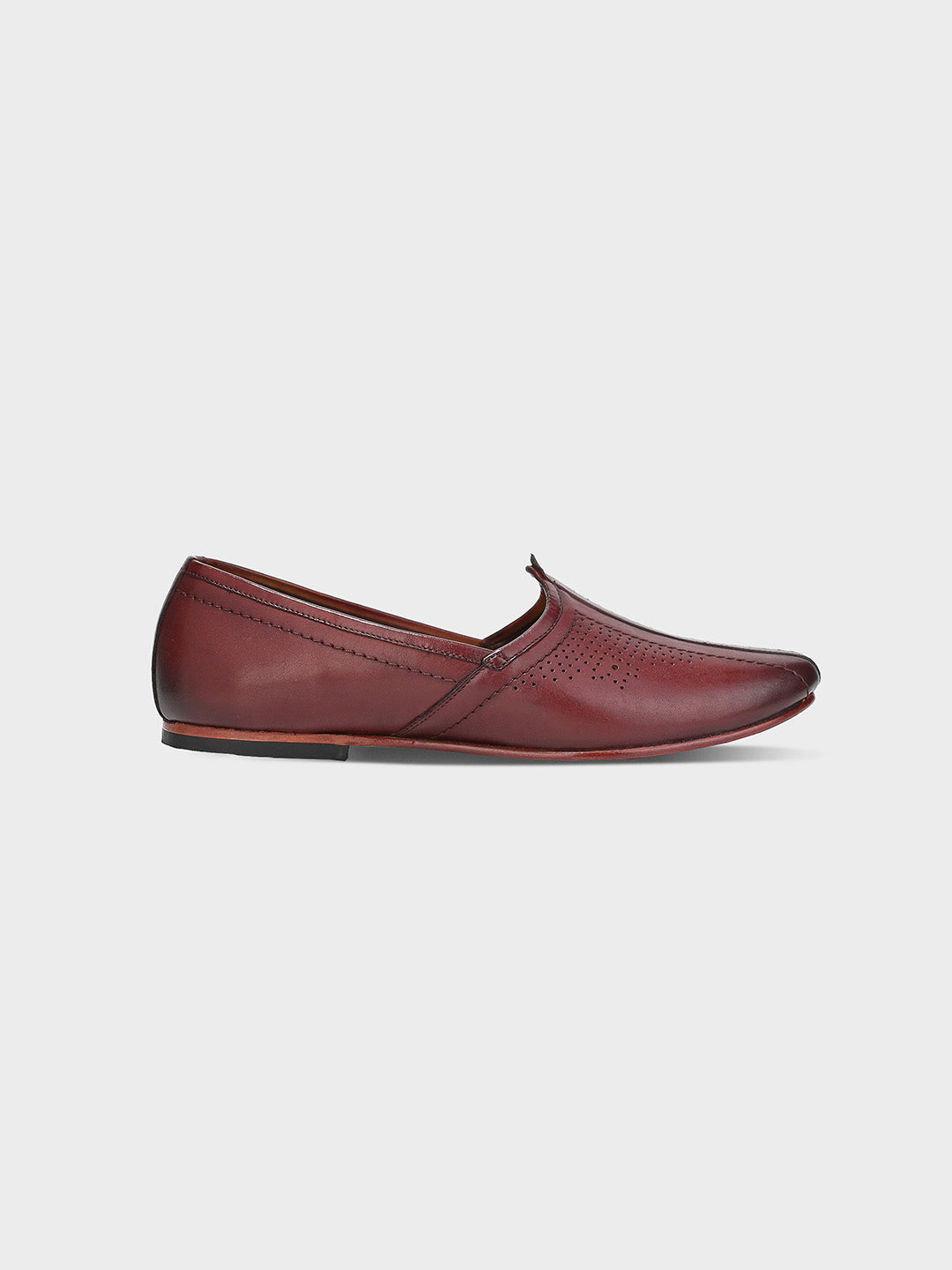 Men's Tan Leather Handmade Ethnic Juti