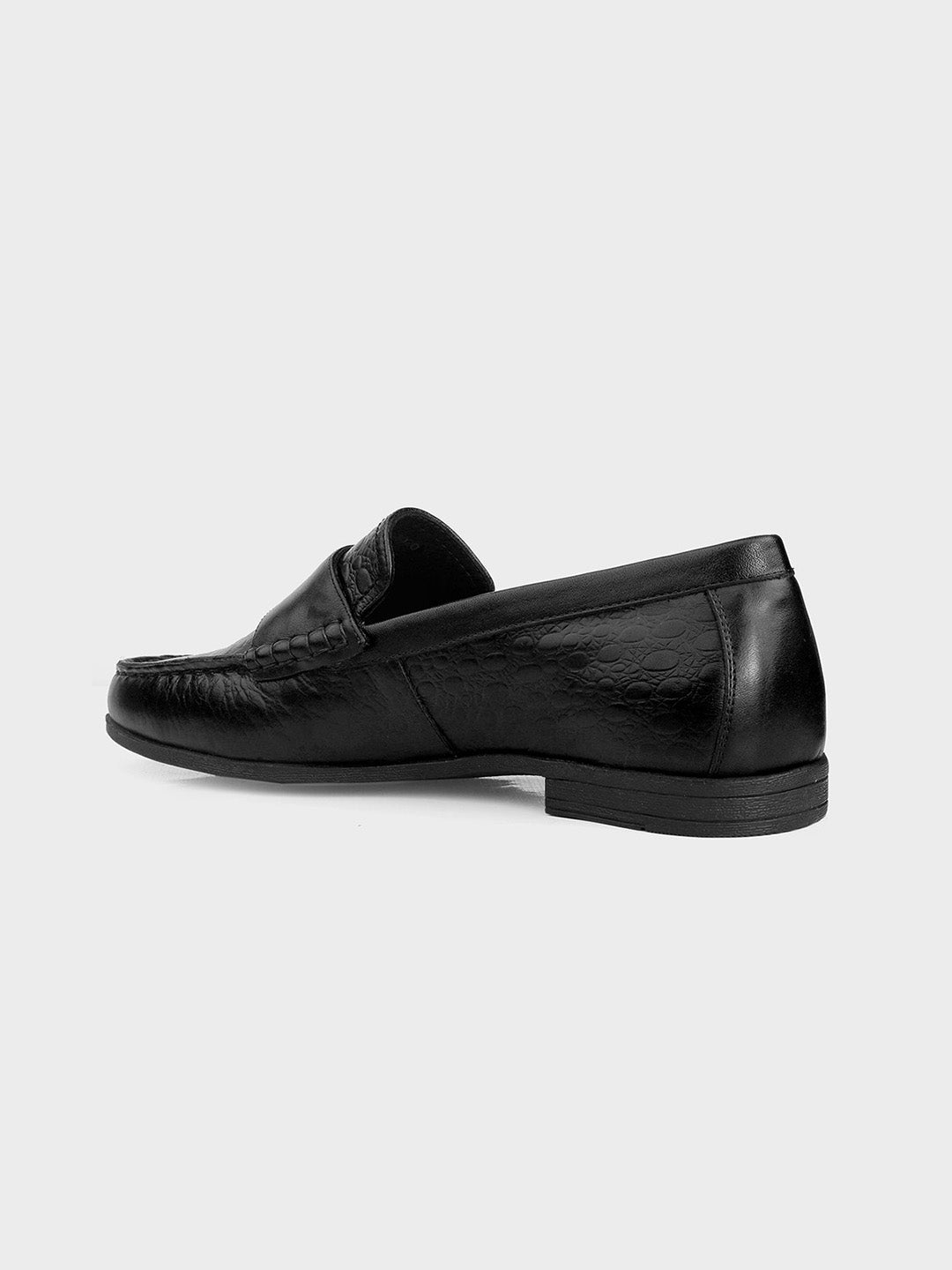 Black Leather Monk Shoes
