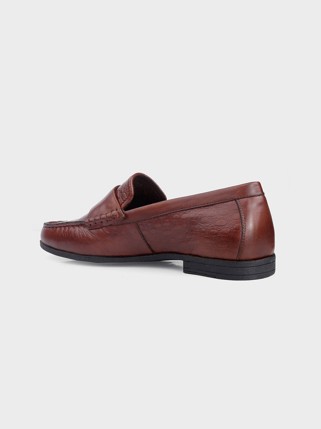 Brown Leather Monk Shoes