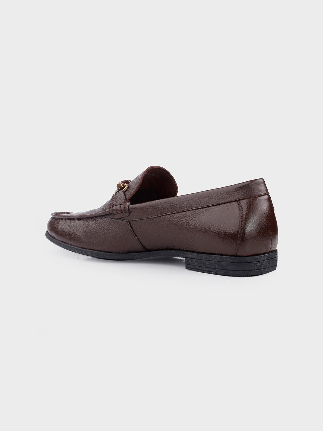 Brown Leather Slip-on Men's Loafer