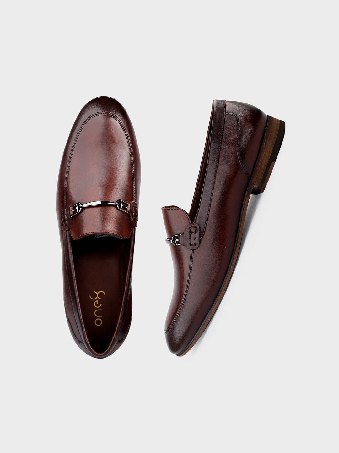 Men's Brown Leather Slip-on Shoes