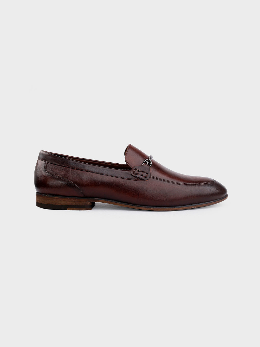 Men's Brown Leather Slip-on Shoes
