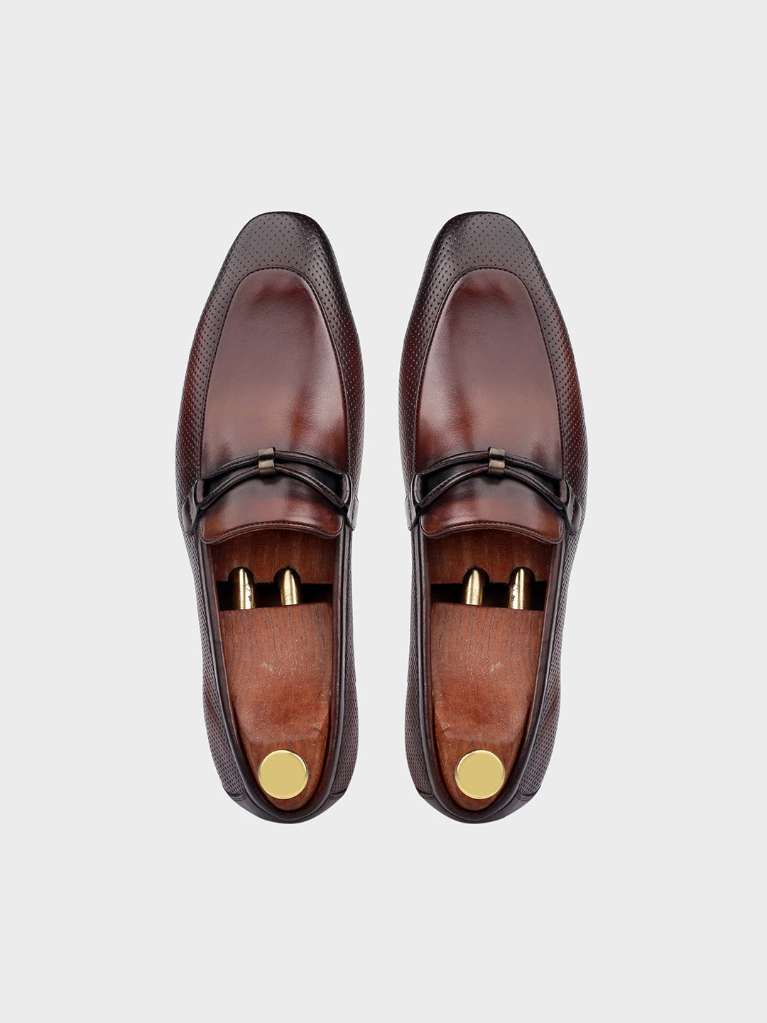 Classic Tan Leather Slip-On Loafers for Men