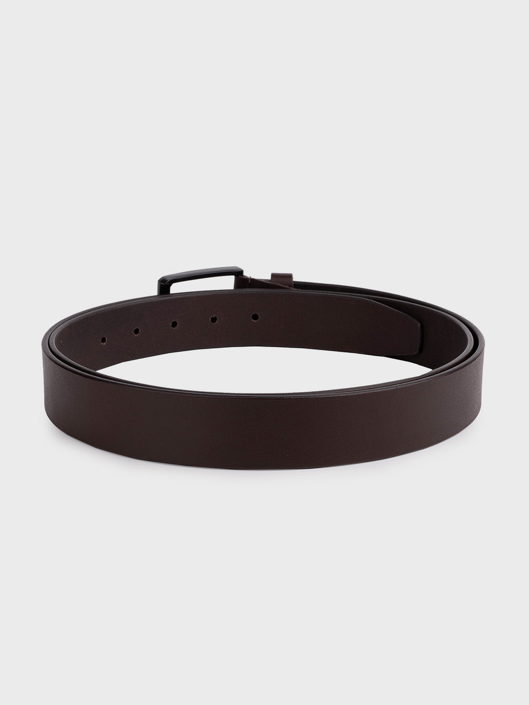 Brown Genuine Leather Tang Closure Fashion Semi-Formal Belt