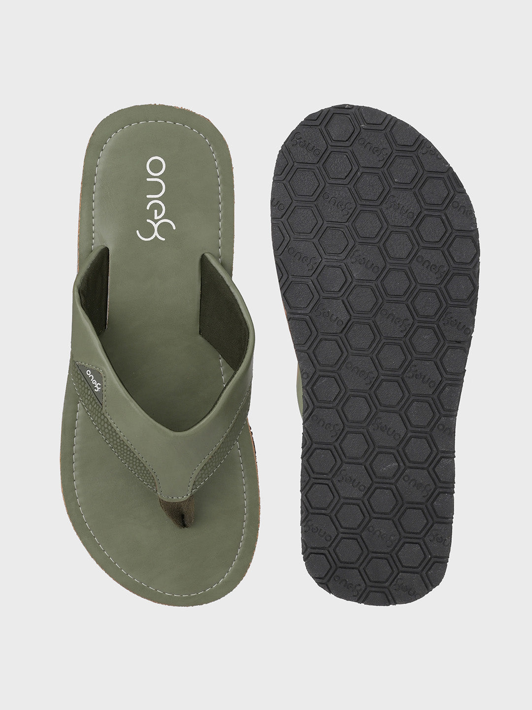 Bounce-Back Comfort Slides in Olive